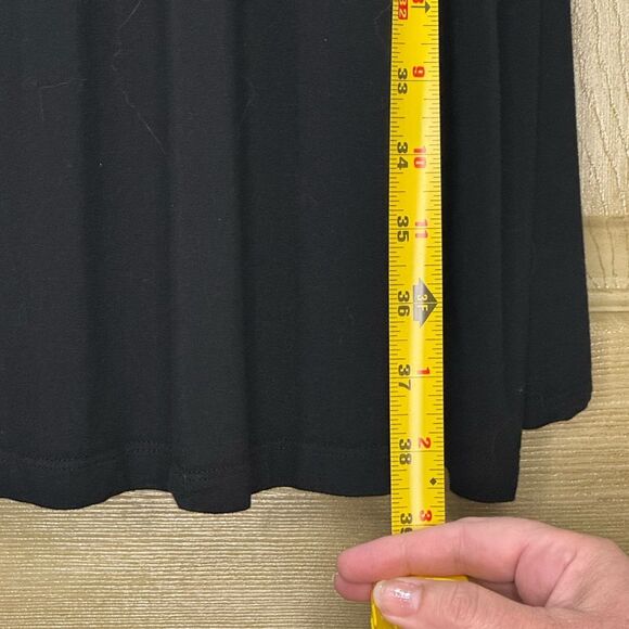 Lane Bryant Black Dress Bead Front Tie at Waist 18/20 - Picture 2 of 5